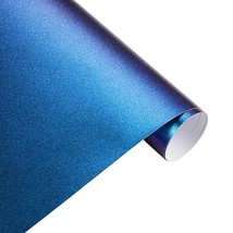 50x200cm Blue Purple Chameleon  Glitter Vinyl Sticker Automobiles Car Wrap Film  - £84.18 GBP