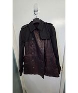 Coach Coat Leather Canvas Oxblood Color - €512,20 EUR