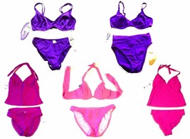 Sunsets Light Pink, Pink, Fuchsia, Violet &amp; Grape Swimsuit Separates NWT - £31.27 GBP+