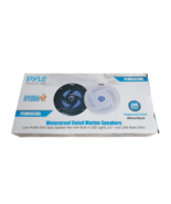 Pyle PLMRS63WL 6.5&quot; Low-Profile Marine Speakers Black White Waterproof 2... - $53.09 CAD