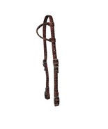 Horse Headstall One-Ear Brown Nylon Bengal Stripe Pattern HHE0718-1 - €16,14 EUR