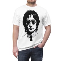 John Lennon Portrait Tee: Unisex Soft Microfiber-Knit Casual Wear - £31.46 GBP+