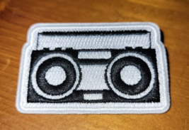 Boom Box Radio  -  Music -  Embroidered - No Iron Needed - Pin Back - £4.74 GBP