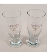 PATRON XO CAFE etched and gold lettering shot glass set of 2 - £9.70 GBP