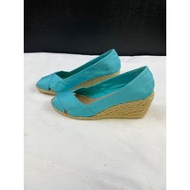 Lauren Ralph Lauren Women&#39;s Aqua Blue Shoes/Wedge heel 2.75&quot; SIze 8 SKU 3645 - $21.04