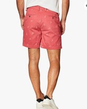 Amazon Essentials Men&#39;s Slim-Fit 9&quot; Inseam Shorts Washed Red Lobster Size 31 - £11.29 GBP