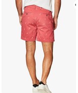 Amazon Essentials Men&#39;s Slim-Fit 9&quot; Inseam Shorts Washed Red Lobster Siz... - £11.29 GBP