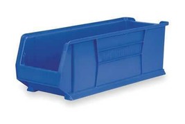 Akro-Mils 30287Blue Storage Bin, Blue, Plastic, 23 7/8 In L X 11 In W X ... - £43.25 GBP