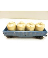 LIONEL POST-WAR -  6112 BLUE GONDOLA W/CANNISTERS  027- FAIR - S31EE - $11.95 CAD