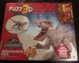 PUZZ3D Jurassic World 19&quot; Indominus Rex Build Your Own Dinosaur 3D Puzzle, 77 Pc - £7.90 GBP