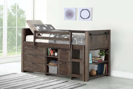Alexander Rustic Low Loft Bed with Storage - £1,018.79 GBP