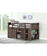 Alexander Rustic Low Loft Bed with Storage - $1,770.48 CAD