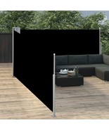  Side Awning Black 100% polyester with PU coating 39.4 x 393.7 in - $3,721.94 MXN