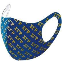 Sigma Gamma Rho Summer Breathable 3-D Face Mask Black - £12.05 GBP