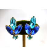 Juliana D&amp;E Blue Aqua Green Rhinestone Earrings - $23.70