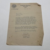Letter Capitol Station Austin Texas 1922 Masonic Letter R.E. King - $503.27 MXN