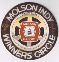 Beer Coaster Molson Indy Winners Circle Export - $2.73