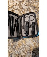 ANDREA MANICURE 9 PIECE SET NAIL CLIPPERS TWEEZER FILE CUTICLE SCISSORS ... - €7,57 EUR