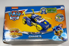 Paw Patrol Mighty Pups Super Paws Chase&#39;s Powered Up Cruiser Ages 3+ Nickelodeon - £27.24 GBP