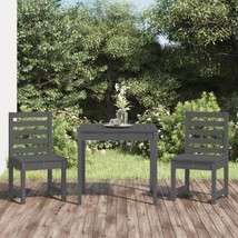 Outdoor Garden Patio Wooden Pine Wood 3 Piece Bistro Dining Set Chairs Table - £155.25 GBP+