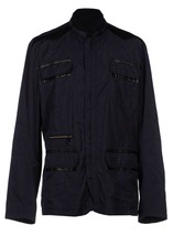 Verry Blue Men&#39;s Sportwear Leather Trim Jacket Size US 46 EU 56 - £140.80 GBP