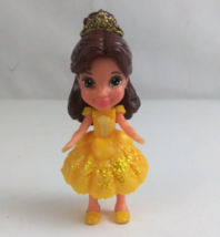 Disney Princess Toddlers Princess Belle 3.5&quot; Collectible Mini Doll Figure - £3.86 GBP