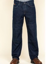 Hawx Men&#39;s FR Denim Straight Work Jeans Indigo Size 33x30 - £11.73 GBP