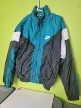 Vintage Nike Windbreaker Adult Small Full Zip Track Jacket Spellout Logo Men - $97.99