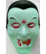 Halloween Horror Vampire Face Mask Neon Green Black Red One Size - $13.92 CAD