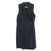 Jay Godfrey x GB Plus Size Wrap Dress Zip Closure Black Size 16W - £30.25 GBP