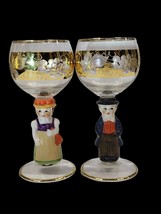 Vintage Dolly Dingle Goebel Wine Glass Stem German Hand Painted Stemware - $922.02 MXN