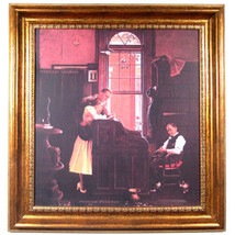 &quot; Mariage Licence &quot; Par Norman Rockwell Encadré Imprimé 27 3/8 X25 1/2 - £315.74 GBP