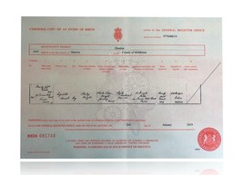 Sir Elton John Certified UK Birth Certificate Copy Authentic Un Signed Rocketman - £252.04 GBP