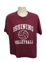 Ossining High School Volleyball Adult Burgundy XL TShirt - £15.40 GBP