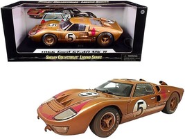 1966 Ford GT-40 MK II #5 Gold After Race (Dirty Version) 1/18 Diecast Model Car - £77.27 GBP