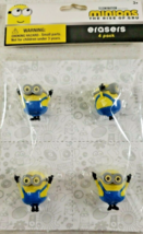 Minions The Rise of Gru Figural Erasers 4 Pack Of Erasers 1 Pack - £6.55 GBP