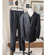 Umo Lorenzo Black 3pc Tuxedo Suit Mens $275 M - $157.50