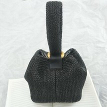 Brand Straw Bags for Women Beach Bag Personality Crossbody Lock Handbag Lady Vin - £28.07 GBP