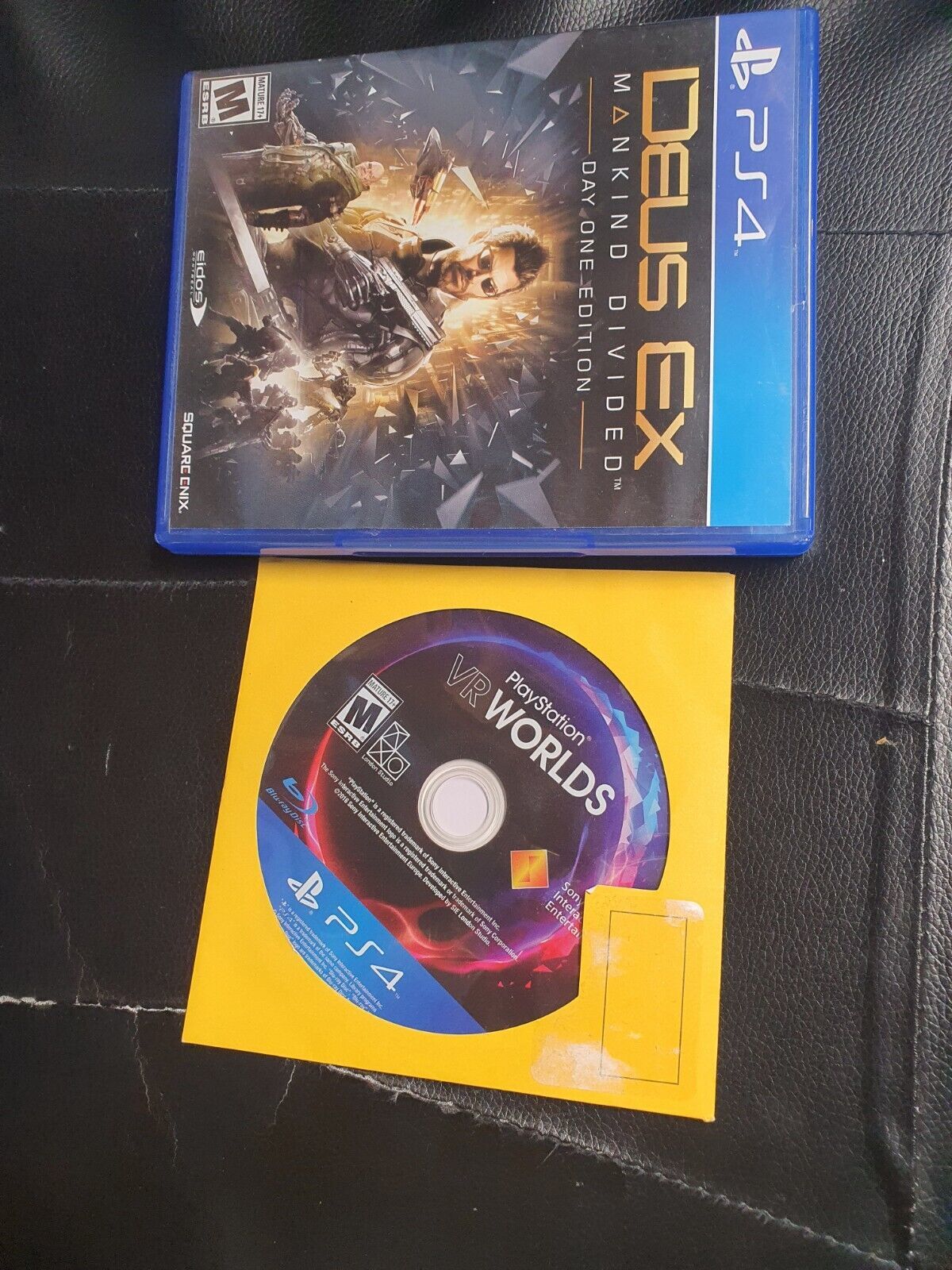 Primary image for lot of 2: Playstation VR WORLDS [GAME ONLY]+ DEUS EX (PlayStation 4) PS4