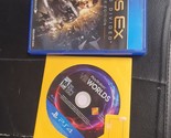lot of 2: Playstation VR WORLDS [GAME ONLY]+ DEUS EX (PlayStation 4) PS4 - $11.87