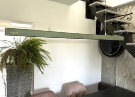 31,5 in/ 80 cm long lamp. Green kale concrete pendant lamp. Line modern loft lam - £359.71 GBP