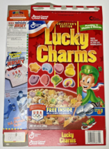 1998 Empty General Mills Lucky Charms US Olympics 14 Oz Cereal Box U198/26 - £14.93 GBP