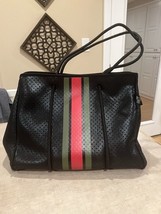 The Classy Cloth Neoprene Bag Purse Tote Black, Olive, Red.  Great Condition. - £23.16 GBP