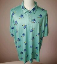 CROWN &amp; IVY  Men's XL Polo Shirt Short Sleeve Stretch Performance Toucan... - $19.79
