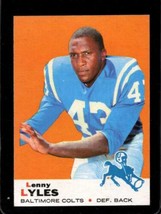 1969 Topps #72 Lenny Lyles Vg Colts *SBA8821 - £1.37 GBP