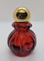 Vintage Avon Sweet Honesty Perfume Cologne Red Glass Heartstrings Decant... - $9.99
