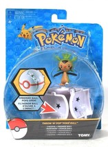 1 Count Tomy Pokemon Throw N Pop Poke Ball Chespin Premier Ball Age 4 &amp; Up - £15.71 GBP