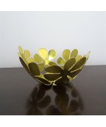 IKEA Stockholm Monika Mulder Design 8&quot; Daisy Floral Decorative Bowl Gold... - £14.19 GBP