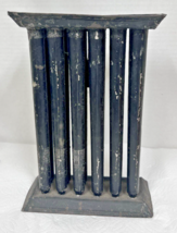 Antique Primitive Metal Candle 12 Hole Mold 11 Inch Tall  w Handle - $1,178.29 MXN