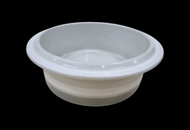Arabia Finland Salla 7 Inch Round Vegetable Serving Bowl White Gray Inke... - $34.60